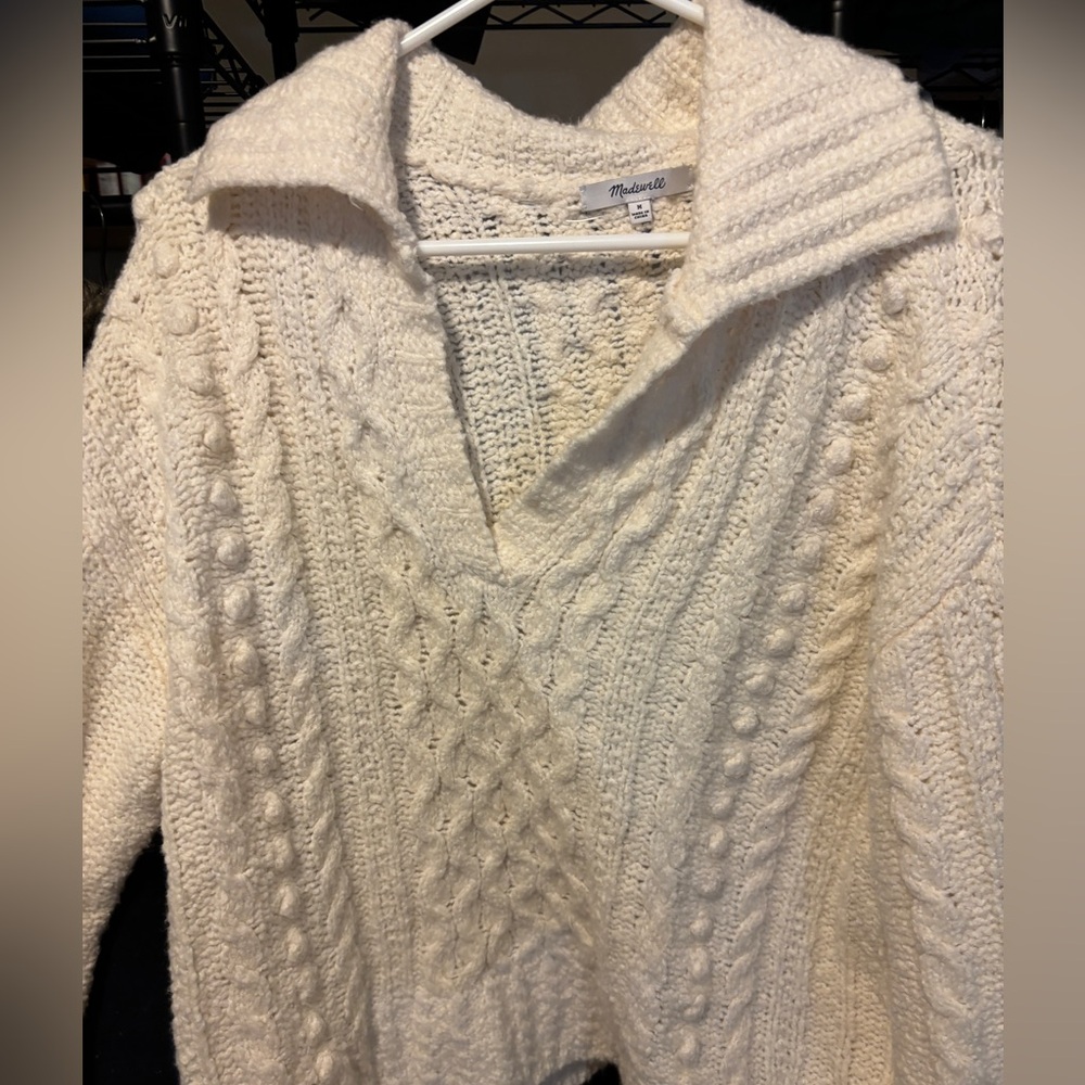 Madewell cable knit sweater. NWOT